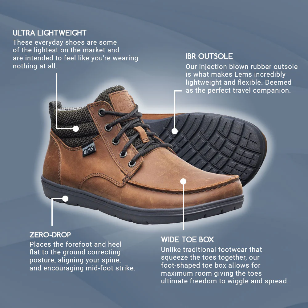 Lems - Boulder Boot Mid Leather - Umber (Unisex) - Image 6